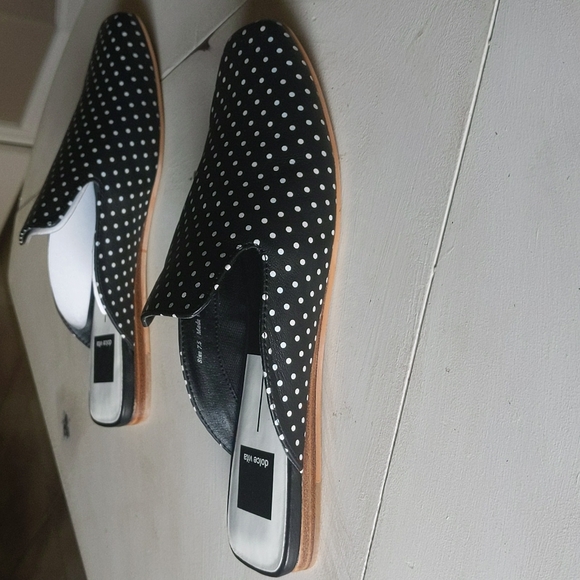Like New Leather Dolce Vita Brie Polka Dot Mules - Picture 8 of 12